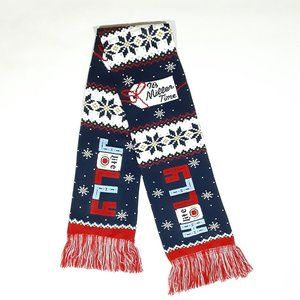 MILLER LITE BEER UNISEX CHRISTMAS SCARF WITH FRINGE! BRAND NEW! NEVER WORN